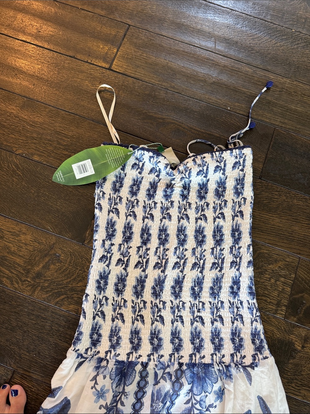 NWT FARM Rio Off White Sunmer Fruit Scarf Maxi dress sz Small - Picture 2 of 6